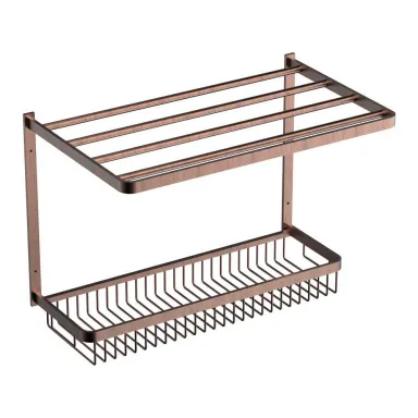Otel Tipi Raf Havluluk Raflı Bakır - R014