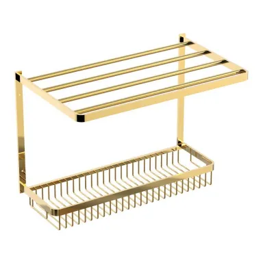 Otel Tipi Raf Havluluk Raflı Gold - R012