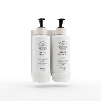 Otel Tipi Beyaz 2 li 400ml Dispanser