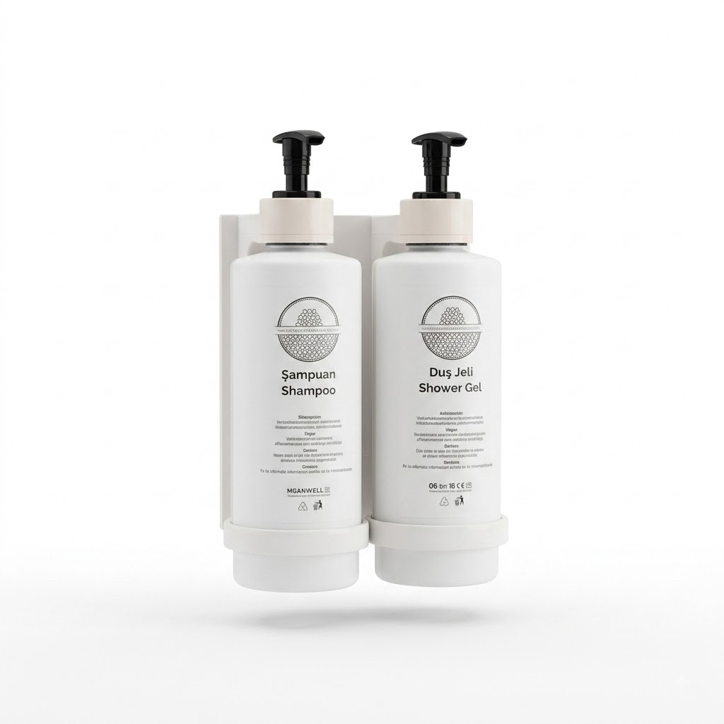 Otel Tipi Beyaz 2 li 400ml Dispanser